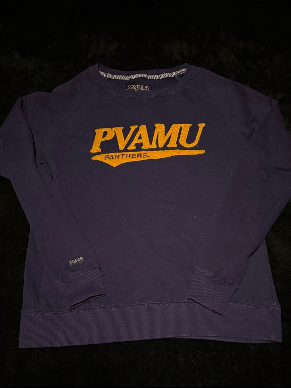 Prairie Vally A&M Panthers Jansport HBCU vintage stitched logo pullover M 24x20